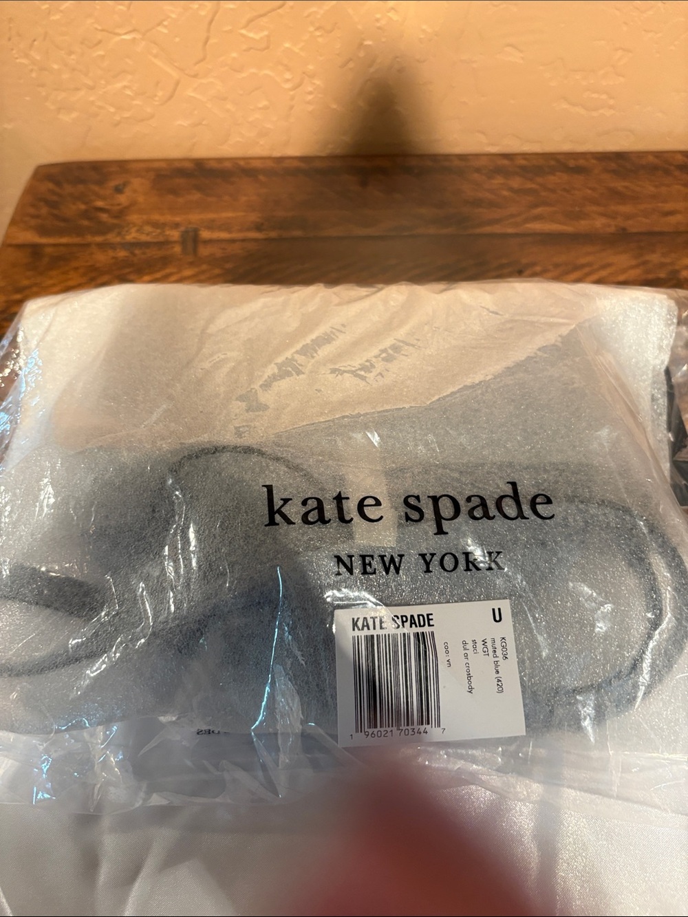 kate spade NWT Stacie Dual Zip Saffiano Leather in Muted Blue MSRP $279 - Picture 11 of 11